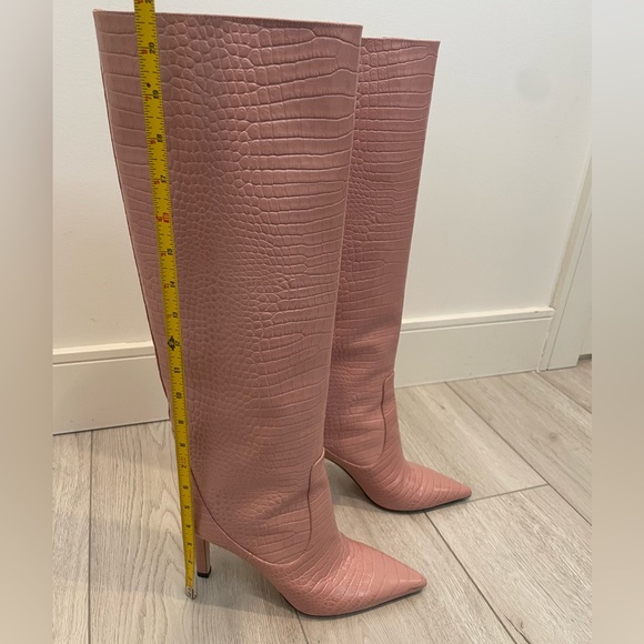 Jimmy Choo Pink Slouchy Mavis Boots - Picture 15 of 16